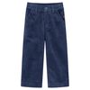 vidaXL Pantaloni de copii din velur, bleumarin, 104