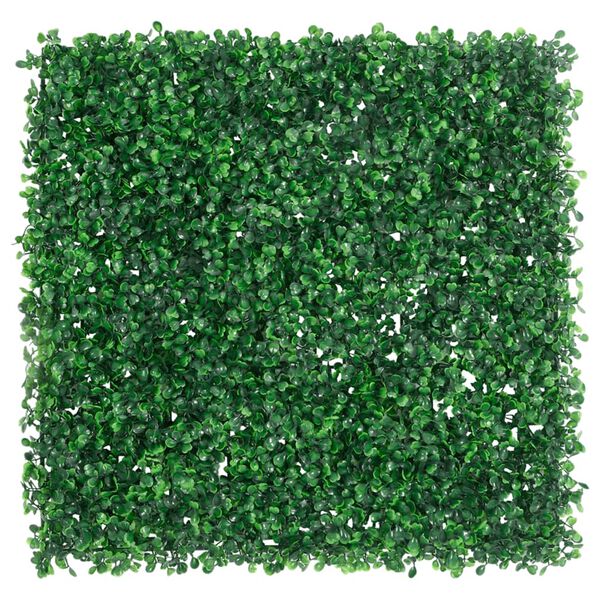 vidaXL Gard din frunze de arbust artificiale,&nbsp;24 buc., verde, 50x50 cm