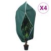 vidaXL Protecție de fleece plante cu fermoar 4 buc 70 g/m&sup2; 3,93x3 m
