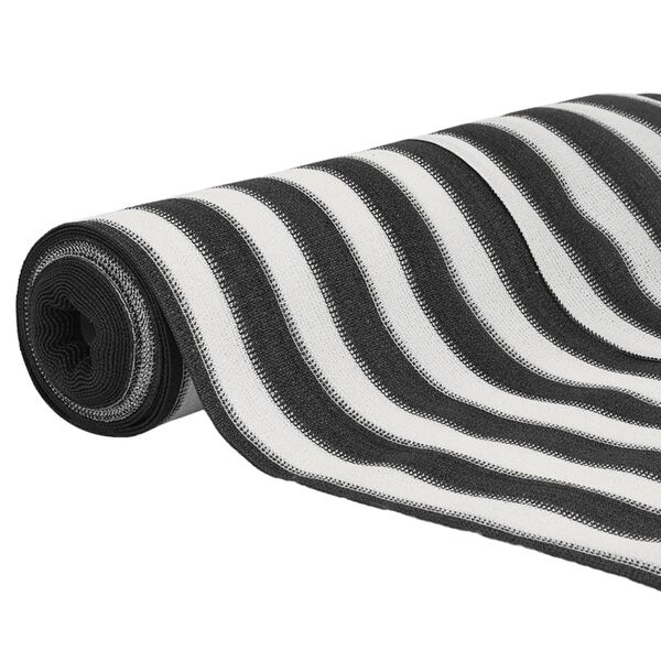 vidaXL Plasă protecție intimitate, antracit/alb, 1x25 m, HDPE, 75 g/m&sup2;