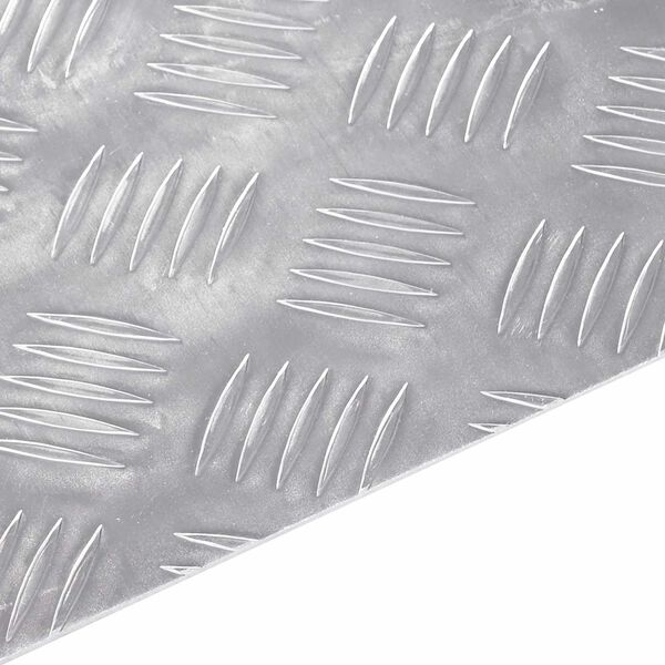 vidaXL Trepte Dreptunghiular 2 pcs Argintiu 50 x 30 cm Aluminiu