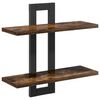vidaXL Rafturi suspendate Stejar fumuriu 40 x 15 x 40 cm