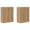 vidaXL Cabinet suspendat 2 buc. Stejar Artizanal 69,5 x 34 x 90 cm