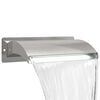 vidaXL Cascadă de Piscină cu LED Oțel inoxidabil 304 51 x 26 x 13 cm