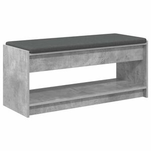 vidaXL Bancă pentru hol Gri Beton 103 x 38 x 45 cm