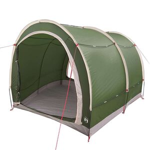 vidaXL Cort pentru depozitare biciclete Verde 256 x 222 x 182 cm tafta