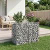 vidaXL Pat ridicat din gabion Argintiu 100 x 50 x 80 cm