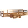 vidaXL Set de canapele de exterior 5 pcs natural