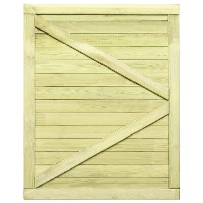 vidaXL Poartă de grădină, 125 x 100 cm, lemn de pin tratat