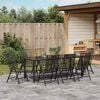 vidaXL Set de masă pentru grădină 9 pcs Antracit