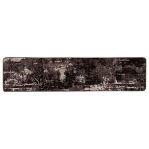 vidaXL Covor Runner MARSA Negru și Alb 50 x 100 cm Poliester și PVC