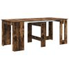 vidaXL Masă de dining 180 x 85 x 75 cm Lemn prelucrat Stejar fumuriu