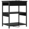 vidaXL Dulap de noapte Stejar Negru 41 x 31 x 51 cm Lemn compozit
