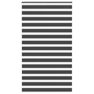 vidaXL Jaluzea tip zebra neagră lățime țesătură 115,9 cm poliester