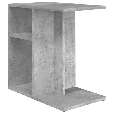 vidaXL Masă laterală, gri beton, 50x30x50 cm, PAL