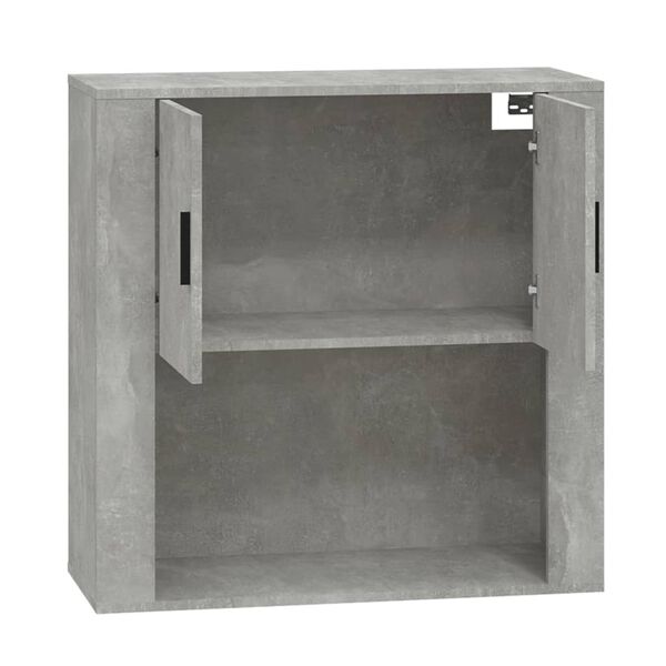 vidaXL Dulap de perete, gri beton, 80x33x80 cm, lemn prelucrat
