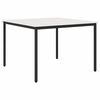 vidaXL Masă de dining Alb 110 x 110 x 75 cm Lemn de pin masiv