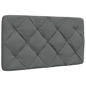 vidaXL Pernă pentru tăblie de pat, gri &icirc;nchis, 80 cm, material textil