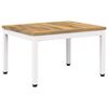 vidaXL Masă de cafea Alb spală 49 x 60,5 x 36 cm Lemn Solid de Acacia