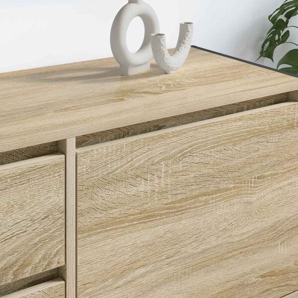 vidaXL Cabinet TV cu sertar Sonoma 100 x 36 x 49.5 cm Lemn compozit