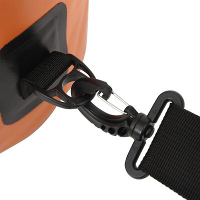 vidaXL Geantă impermeabilă, portocalie, 30 L, PVC