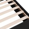 vidaXL Cadru de pat, negru, 90x200 cm, lemn prelucrat