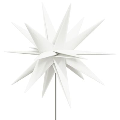 vidaXL Lumină de Crăciun cu LED/țăruș de sol alb 57 cm pliabil