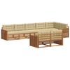 vidaXL Set de canapele de exterior cu pernă 8 pcs Natural și Bej