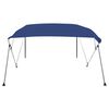 vidaXL Parasolar barcă Bimini cu 4 arcuri, albastru, 243x210x137 cm
