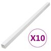 vidaXL Șine de cabluri, 40x40 mm, 10 m, PVC