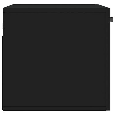 vidaXL Dulap de perete, negru, 60x36,5x35 cm, lemn prelucrat
