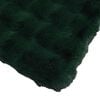 vidaXL Pătură din Blană sintetică de Iepure Verde închis 130 x 150 cm