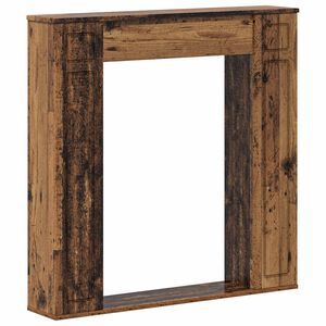 vidaXL Cadru pentru șemineu Lemn vechi 100 x 20 x 100 cm