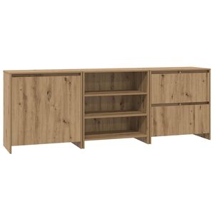 vidaXL Bufet 3 pcs Stejar Artizanal 70 x 41 x 75 cm Lemn compozit