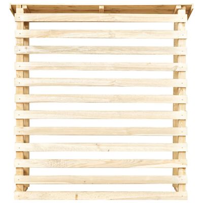 vidaXL Șopron de lemne de grădină, 160 x 50 x 170 cm, lemn de pin