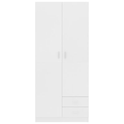 vidaXL Șifonier, alb, 80x52x180 cm, PAL