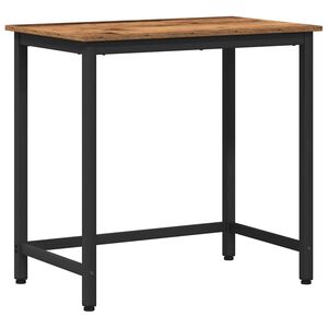 vidaXL masă Lemn vechi 100 x 50 x 76,5 cm Lemn ingineresc și oțel