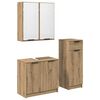 vidaXL Set de mobilier pentru baie 3 buc. Stejar Artizanal