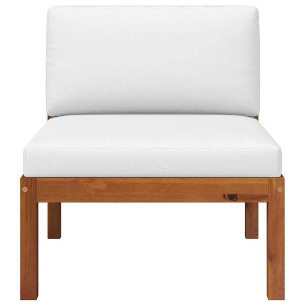 vidaXL Set fotoliu de grădină 3 piese cu perne din lemn de salc&acirc;m și fr&acirc;nghie