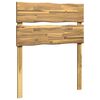 vidaXL Tăblie de pat cu margini naturale ROSTOCK Alb 90 cm