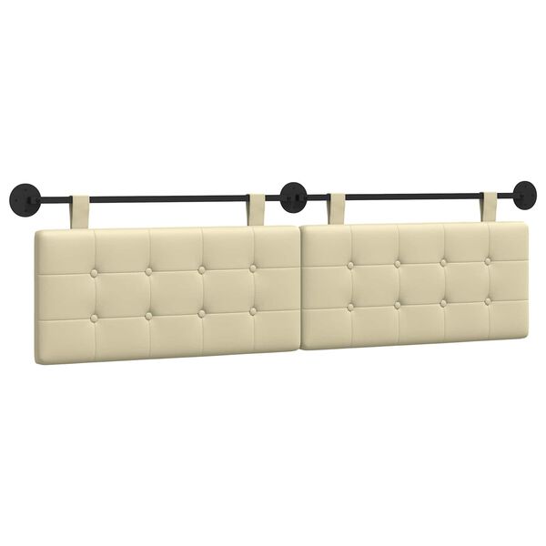 vidaXL Cap de pat suspendat Pe perete Piele artificială