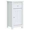 vidaXL Dulap de baie BERG, alb, 40x34x80 cm, lemn masiv de pin