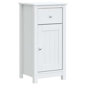 vidaXL Dulap de baie BERG, alb, 40x34x80 cm, lemn masiv de pin