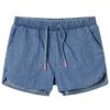 vidaXL Pantaloni scurți pentru copii, albastru denim, 140