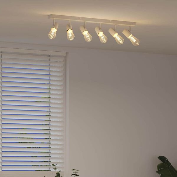 vidaXL Spot de tavan Alb 73 x 6,5 x 11,5 cm Metal