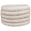 vidaXL Fr&acirc;nghie din Jute 40 mm Alb 100% jute Tossa