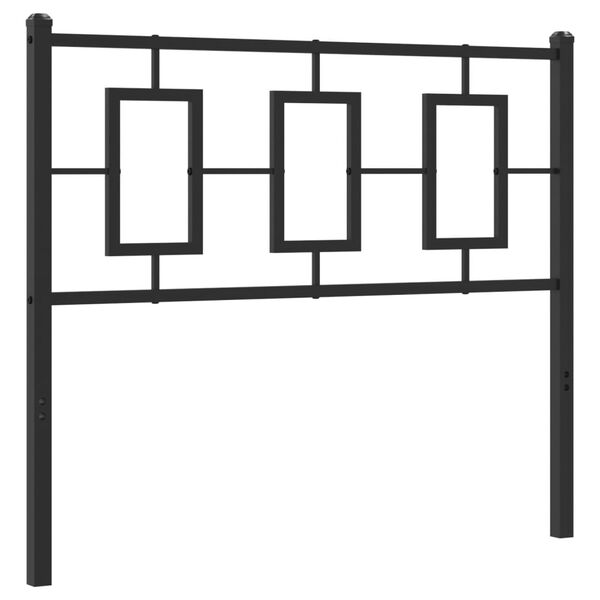 vidaXL Tăblie de pat de schimb metalică, negru, 100 cm