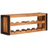vidaXL Raft pentru vin Maro 120 x 45 x 33 cm Lemn Solid de Acacia