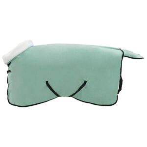 vidaXL Pătură pentru cai Verde &icirc;nchis complet 75 cm Fleece polar