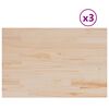 vidaXL Blaturi masă 3 buc. 80x53x1,7 cm dreptunghiulare lemn masiv pin